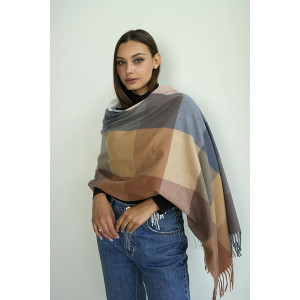 Палантин «Цветные квадраты» четыре цвета