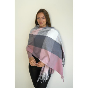 Палантин «Цветные квадраты» три цвета