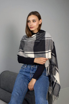 Палантин "Лацио" черного цвета