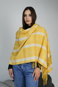 Палантин "Альба" желтого цвета