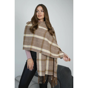 Палантин «Альба» коричневого кольору