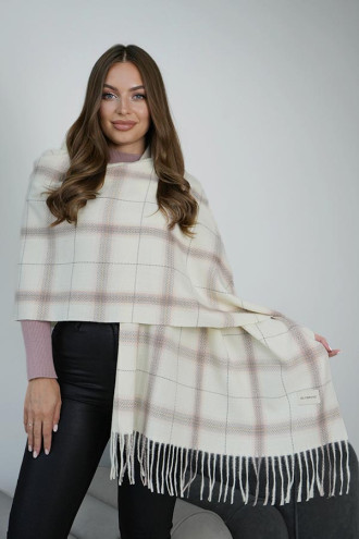 Палантин «Альба» молочного кольору