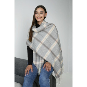 Палантин «Альба» сірого кольору