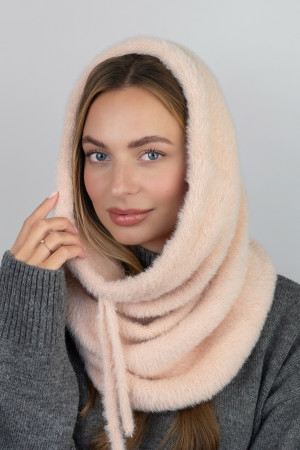 Шапка-труба «Діас» кремового кольору