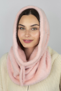 Шапка-труба «Діас» цвета светлой пудры