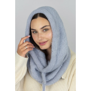 Шапка-труба «Діас» сірого кольору