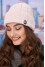"Rumiya" hat, light powder color