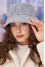 Warm Panama hat "Felicity" in gray