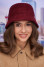 Warm panama hat "Ayva" burgundy