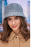 Warm panama hat "Ayva" in dark gray