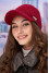Warm baseball cap "Dolores" burgundy
