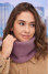 Scarf-cuff "Sienna" in dark powder color
