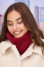 Scarf-cuff "Sienna" burgundy color