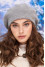 Beret "Estelle" light gray