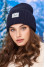 Denim-colored "Smile" hat