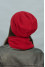 Set "Horse" (hat, scarf-snood) red