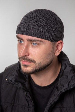 Шапка «Ніко» графітового кольору