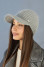 Warm baseball cap "Coquette" in gray