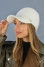 Warm baseball cap "Coquette" white