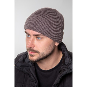 Чоловіча шапка-балаклава «Трой» кольору темної кави