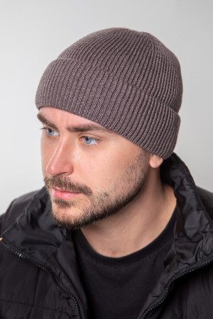 Чоловіча шапка-балаклава «Трой» кольору темної кави