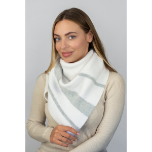 Косынка-бактус «Анабель-шик» белого цвета