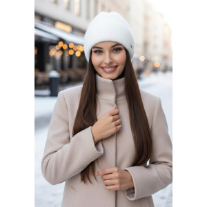 Шапка «Елія» білого кольору