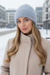 Шапка «Елія» сірого кольору