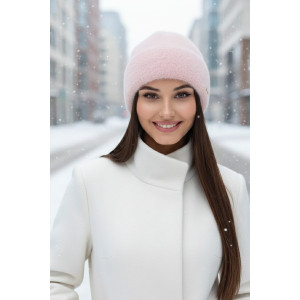 Шапка «Елія» кольору світлої пудри