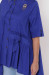 Блуза «Уля» яскраво-синього кольору