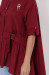 Блуза «Уля» бордового цвета