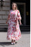 "Camilla" pink dress with flower print
