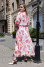 "Camilla" pink dress with flower print