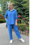 "Martin" suit in cornflower color