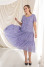"Kataisse" dress in cornflower color with print