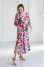 Dress "Evelina" white with print - summer