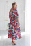 Dress "Evelina" white with print - summer
