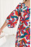 Dress "Evelina" white with print - summer