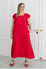 Red sundress "Maru"