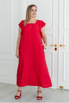 Red sundress "Maru"