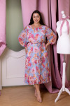 "Camilla" pink dress with flower print