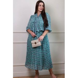 Mint-colored dress "Clara"