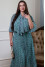 Mint-colored dress "Clara"