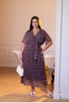 "Gretta" dress with polka dot print