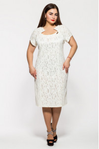 Платье «Катрин» белого цвета