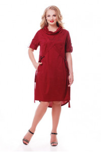 Сукня «Берта» бордового кольору