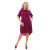 Fuchsia Bertha dress