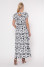 Dress "Vlada" black and white print