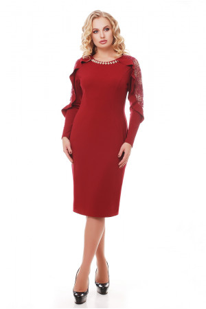 Сукня «Раміна» бордового кольору