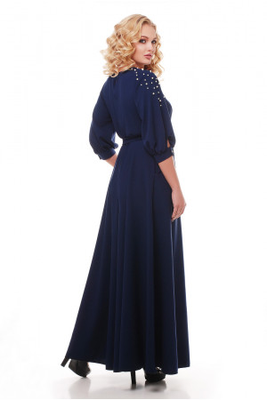 Платье «Вивьен» темно-синего цвета